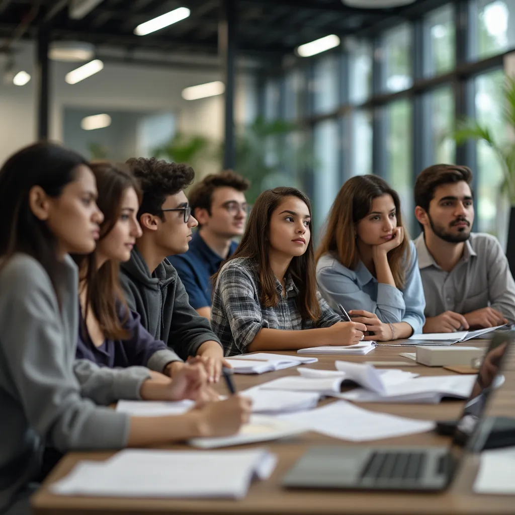 Estudiantes argentinos aprendiendo sobre finanzas